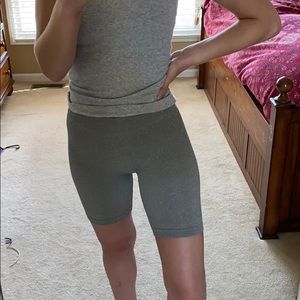 Free People gray biker shorts